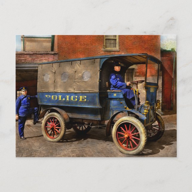 Police - The paddy wagon 1919 Postcard (Front)