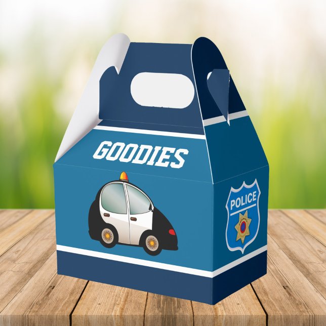 Police Theme Kids Birthday Party Favour Box (Creator Uploaded)