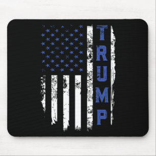 Police Thin Blue Line Republican Cop Usa Flag  Mouse Mat