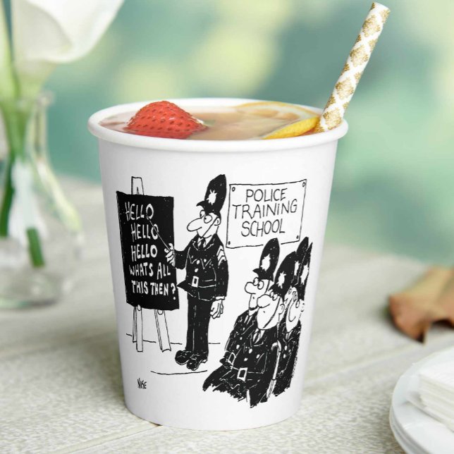 Police Training School Graduation Party Paper Cups (Creator Uploaded)