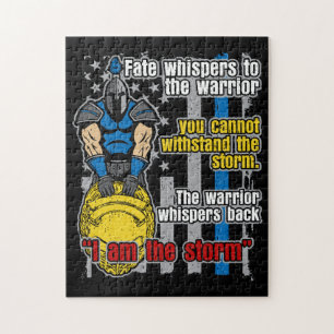 Police Trojan Warrior I Am The Storm Jigsaw Puzzle