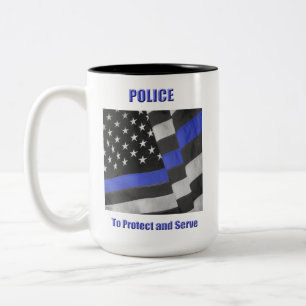 Police Two-Tone Coffee Mug