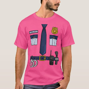 Police Uniform Halloween T-Shirt
