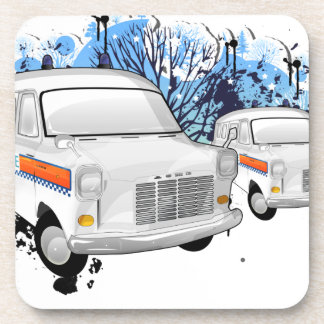 Police Van retro Coaster