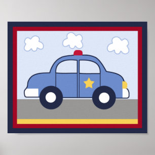 Police Vehicle/Cop Car Hero Print/ Poster #1