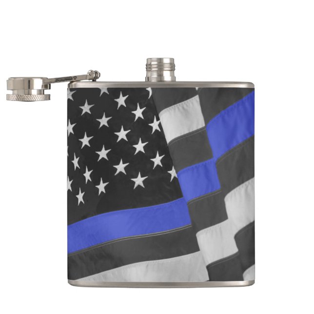 Police Vinyl Wrapped Flask (Opened)