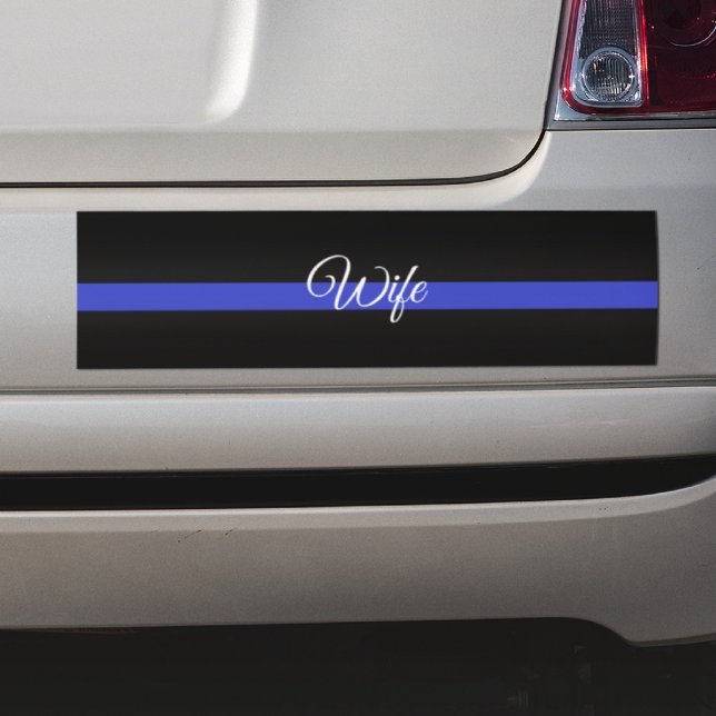 Police Wife Bumper Sticker (Creator Uploaded)
