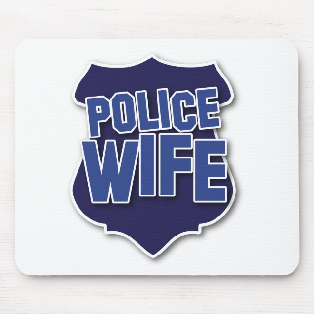 police wife mouse mat (Front)