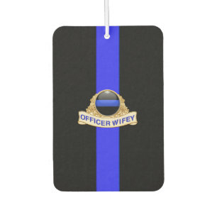 Police Wife Thin Blue Line Car Air Freshener