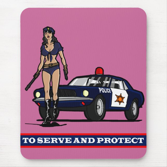 POLICE WOMAN1 MOUSE MAT (Front)