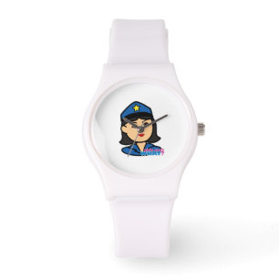Police Woman Head Medium Watch