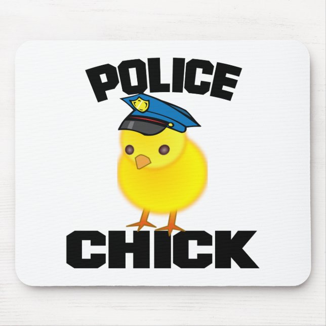 Police Woman Mouse Mat (Front)