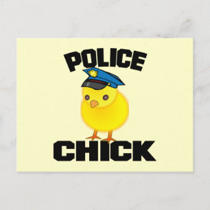 Police Woman Postcard