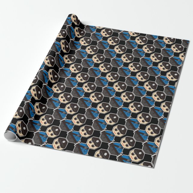 Police Wrapping Paper (Unrolled)