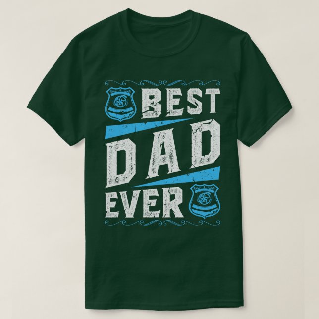 Policeman Dad Police T-Shirt (Design Front)