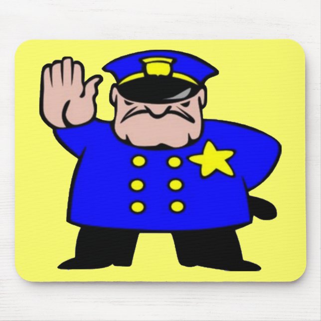 Policeman - Father's Day Mouse Mat (Front)