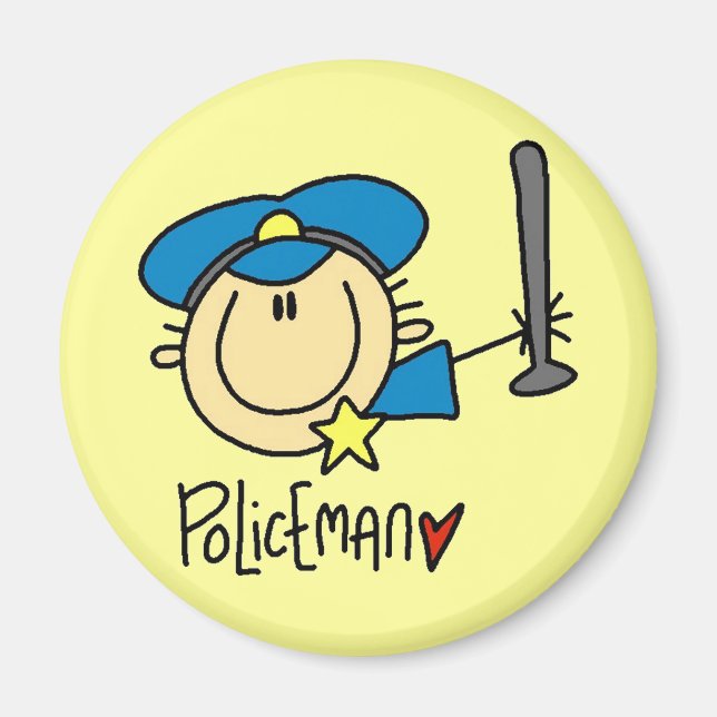 Policeman Occupation Magnet (Front)