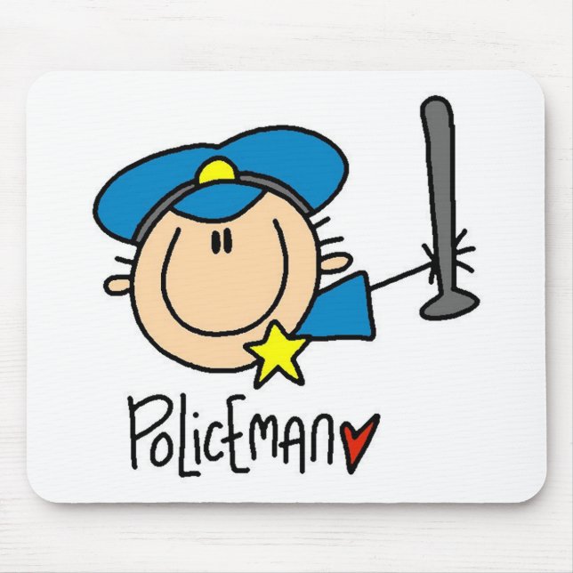 Policeman Occupation Mouse Mat (Front)
