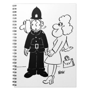 Policeman's Cuckoo Clock Helmet Notebook