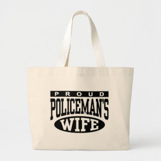 Policeman's Wife Large Tote Bag
