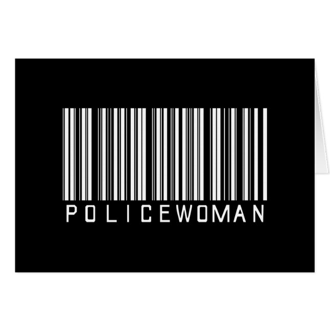 Policewoman Bar Code (Front Horizontal)