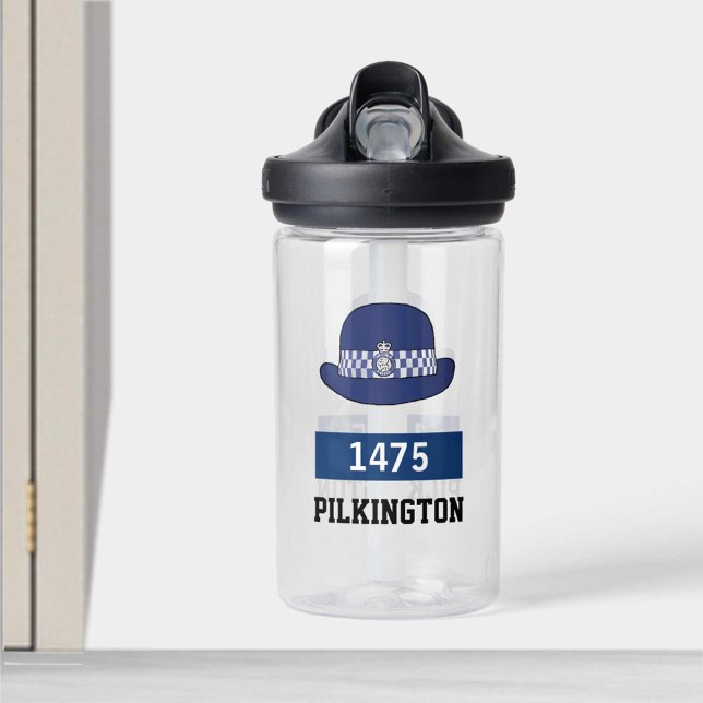 Policewoman Gift. UK Police WPC Hat Water Bottle (Creator Uploaded)