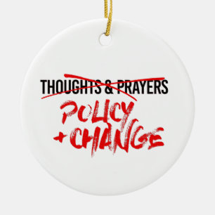 Policy and Change Now Ceramic Tree Decoration