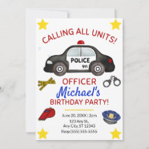 Policy Birthday Invitation