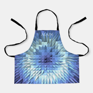 Poligonal geometric design apron