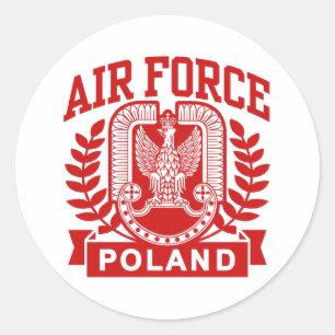 Polish Air Force Classic Round Sticker