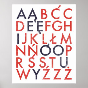 Polish Alphabet Poster