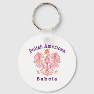 Polish American Babcia Key Ring
