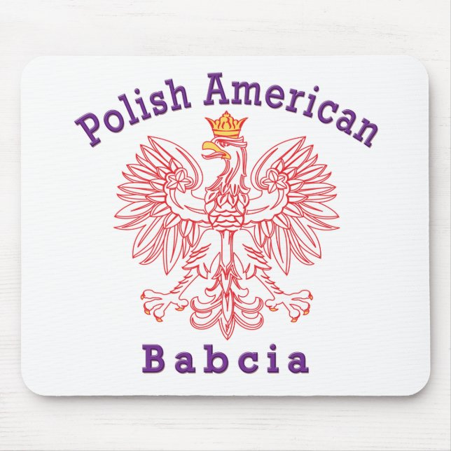 Polish American Babcia Mouse Mat (Front)