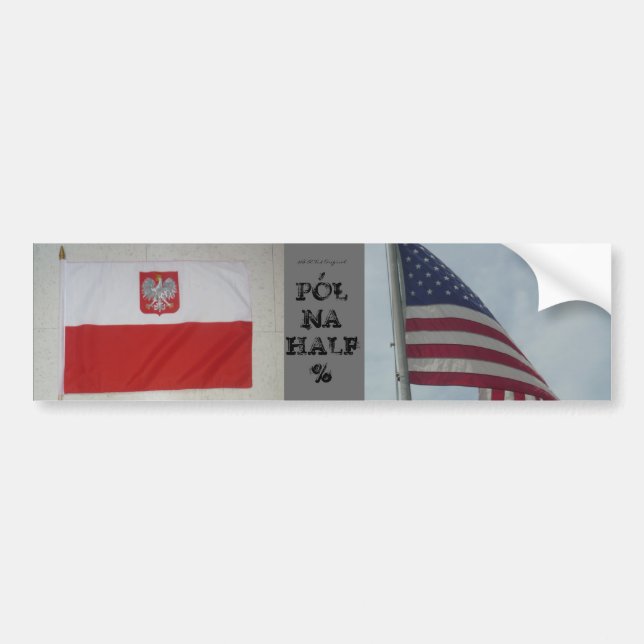 Polish American Bumper Sticker (Front)