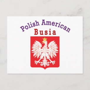 Polish American Busia Postcard