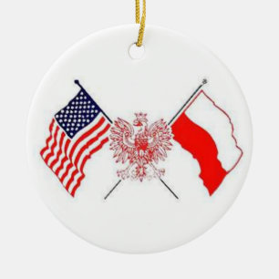 POLISH AMERICAN CERAMIC TREE DECORATION