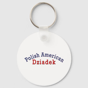 Polish American Dziadek Key Ring