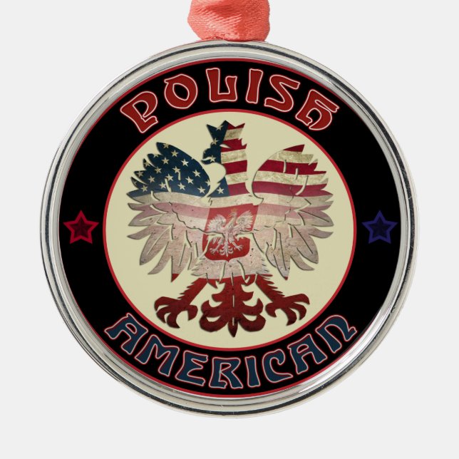 Polish American Eagle Ornament (Front)