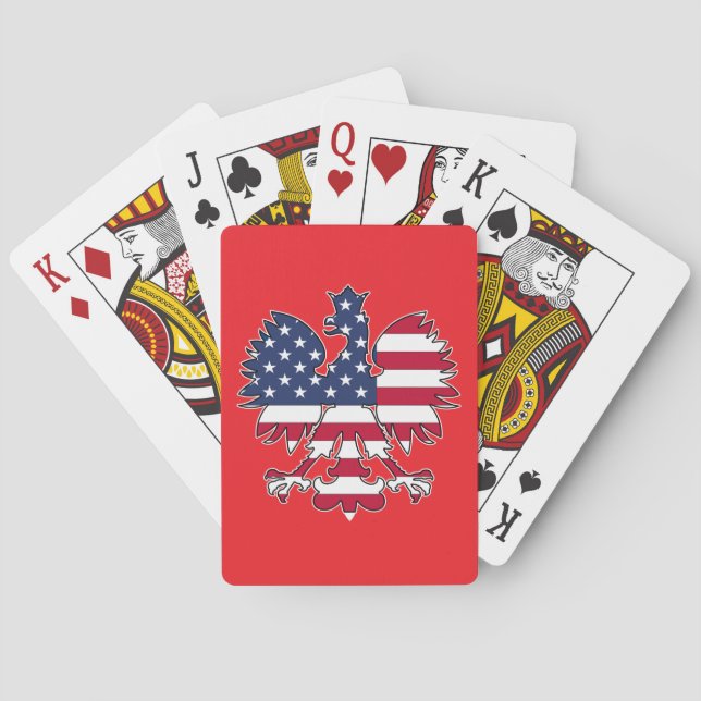 Polish American Eagle Playing Cards (Back)