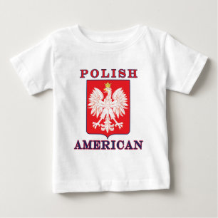 Polish American Eagle Shield Baby T-Shirt