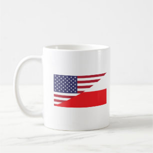Polish American Flag Coffee Mug