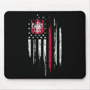 Polish American Flag Combo Poland Usa Polska Patri Mouse Mat