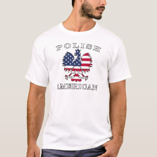 Polish American Flag Eagle T-Shirt