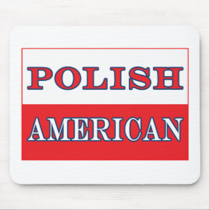 Polish American Flag Mouse Mat