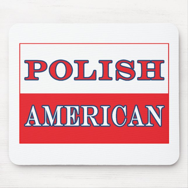 Polish American Flag Mouse Mat (Front)