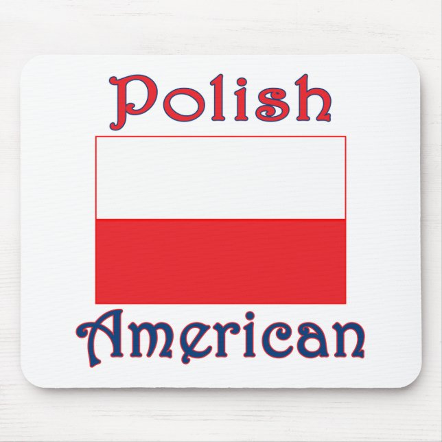 Polish American Flag Mouse Mat (Front)