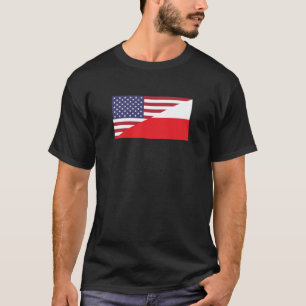 Polish American Flag Tshirt