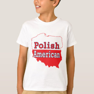 Polish American Map T-Shirt