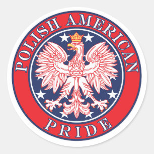 Polish American Pride Classic Round Sticker