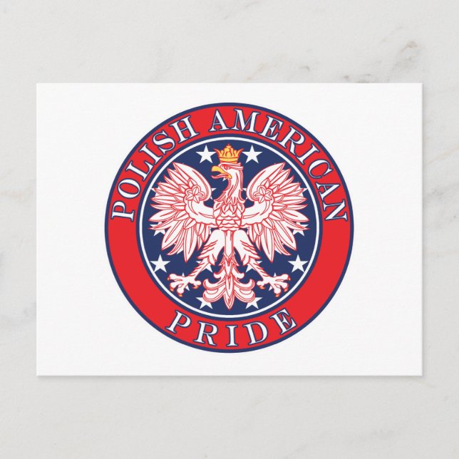 Polish American Pride Postcard (Front)